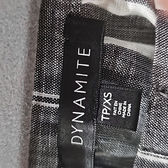 Dynamite Off The Shoulders Top Gray/white stripes size xs - Picture 8 of 10